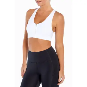 Savannah Seamless Front Zip Sports Bra
