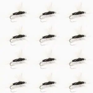 Floating Feather Supply Parachute Trico Dry Fly 12 Pack – Mayfly Trout Size 16-20
