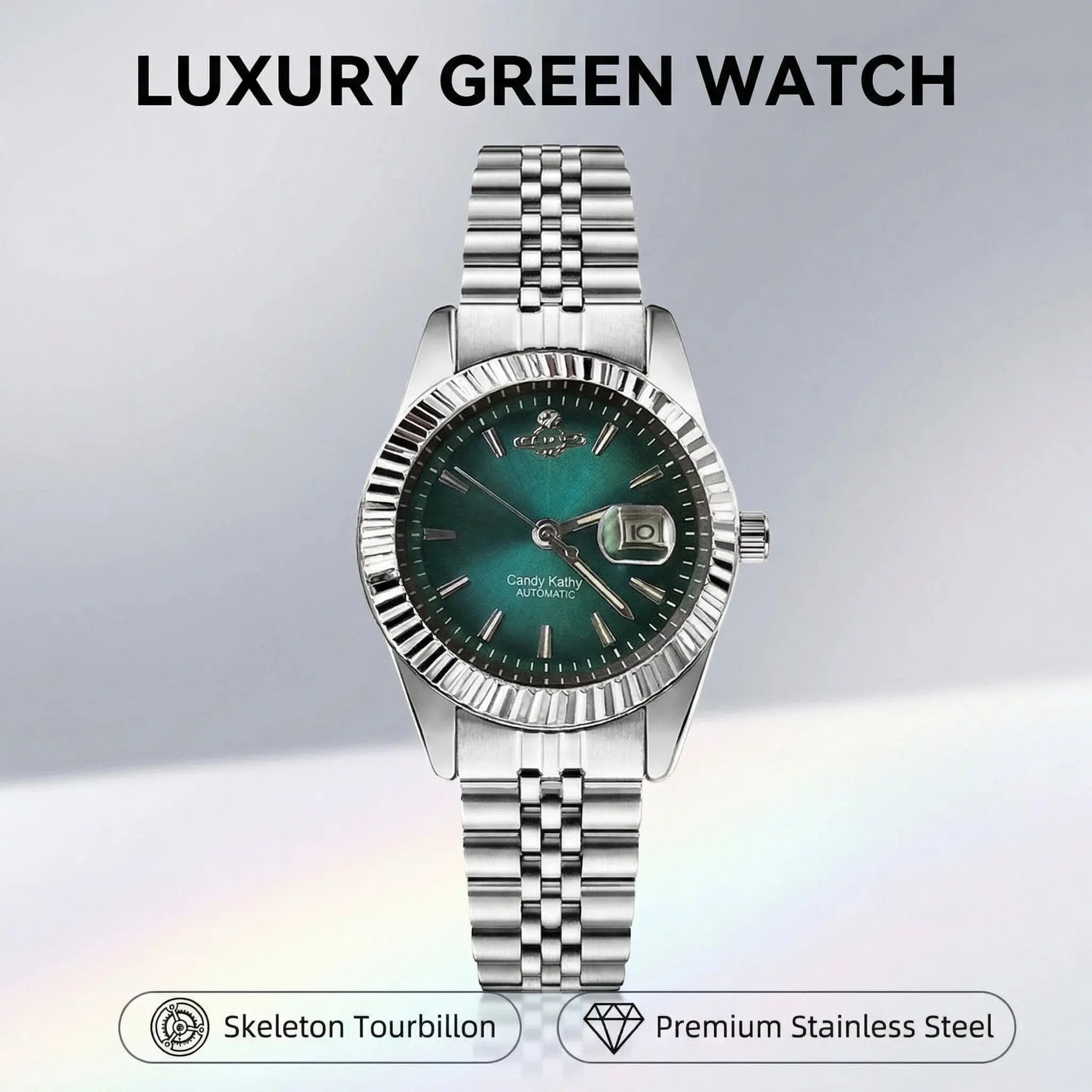 Elegant Luxury Classic Exquisite Wristwatch for Women,Women's Quartz Watch, Stainless Steel Jubilee Bracelet