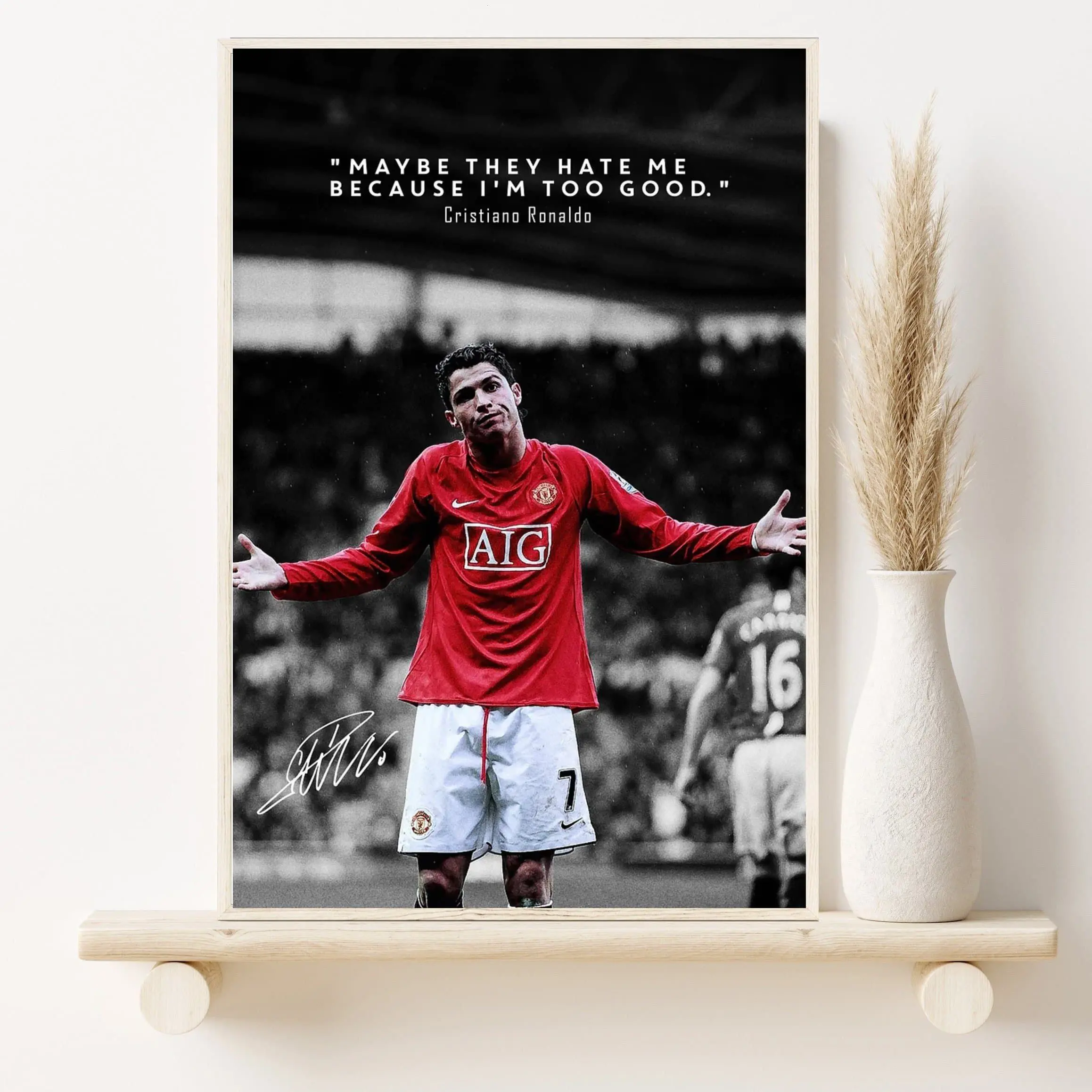 Cristiano Ronaldo Poster, Gift For Fans ( Unframed - Print Only )