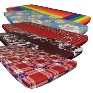 In the Breeze Fitted Machine Washable Picnic and Indoor Tablecloth with Elastic Bands and Deep Pockets for Secure Fit 30x72 or 36x96 Inches Durable Polyester Fabric