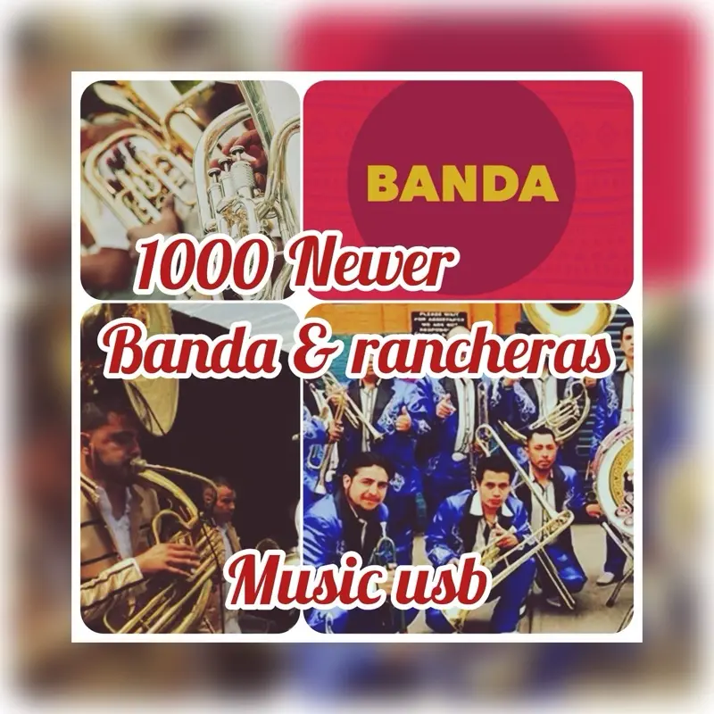 1000 Banda and Rancheras Mexican music usb