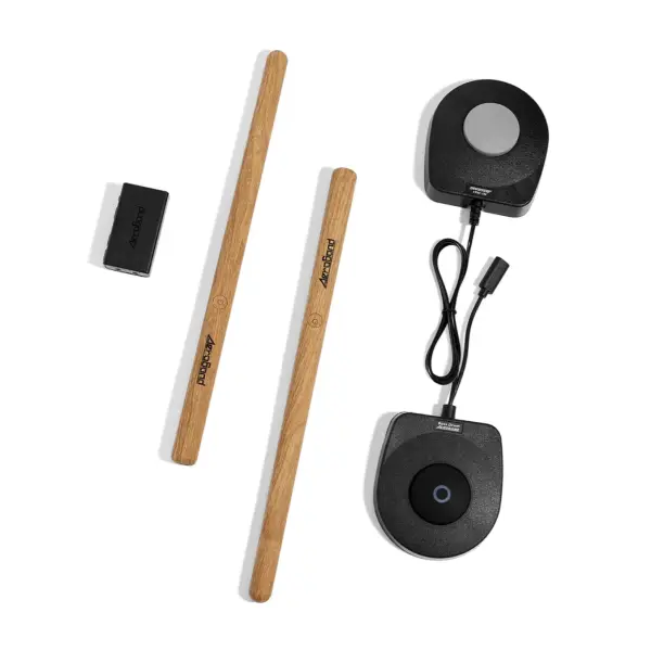 AeroBand PocketDrum2Max Electric Air Drum Sticks, Pedals, Bluetooth, USB MIDI Function, Electronic Drum Set for Adults, Kids, Professionals, Gift Percussion Instrument 0