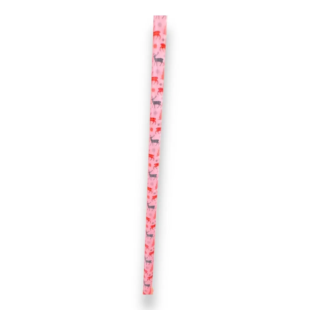 Reusable Color Changing Christmas Straw Plastic Drinkware with Tree, Deer and snowflakes Disposable Ice Cubes Home Bar Accessories