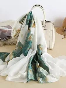 Luxury Fashion New Chinese Style Summer Sun Protection Scarf, Shawl, Headscarf, Bag Accessory, Elegant Accent