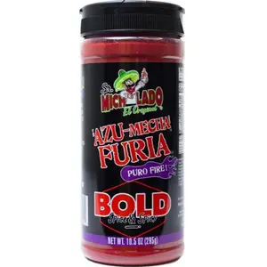 Azu-Mecha Furia BOLD Spice & Spicy - Sr. Michelado - Snack Seasoning - Powder for snacks, veggies, chips, carne seca, chicken, ceviche, fries, etc.