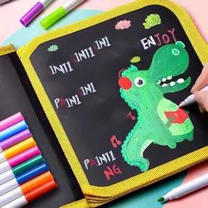 Portable Drawing Board, 16 Pages Reusable Drawing Board, Portable Painting Book, Art Sketchbooks, Arts & Crafts Easels, Painting Supplies, Learning Supplies