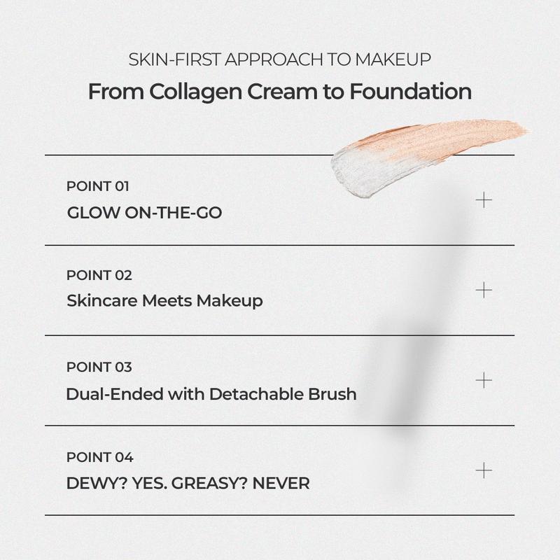 [OFFICIAL ELROEL PARTNER] Blanc Cover Cream Stick V (0.45oz) | Color-Changing Foundation with Collagen Capsules & Ultra-Fine Bristles for Seamless Coverage