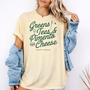 Greens Tees Pimento Cheese Shirt, Augusta Georgia Golf Tee, Vintage Golf Shirt, Retro Masters Inspired Tee, Golf Lover Gift