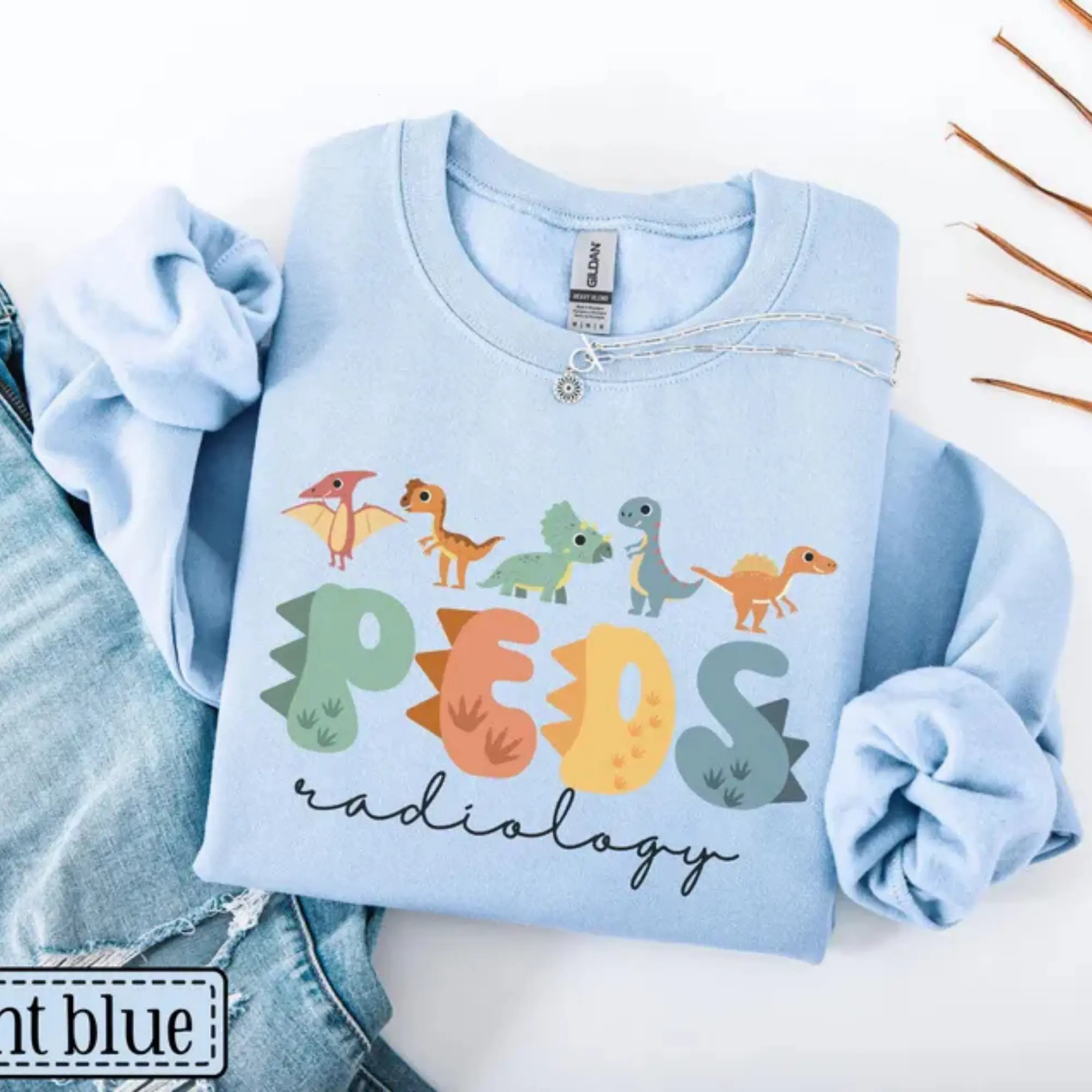 Pediatric Radiology Sweatshirt • PEDS X-ray Tech Sweater • PEDS Radiologist • Pediatric Radiology Nurse • RAD Tech Gift • Pediatric Dinosaur