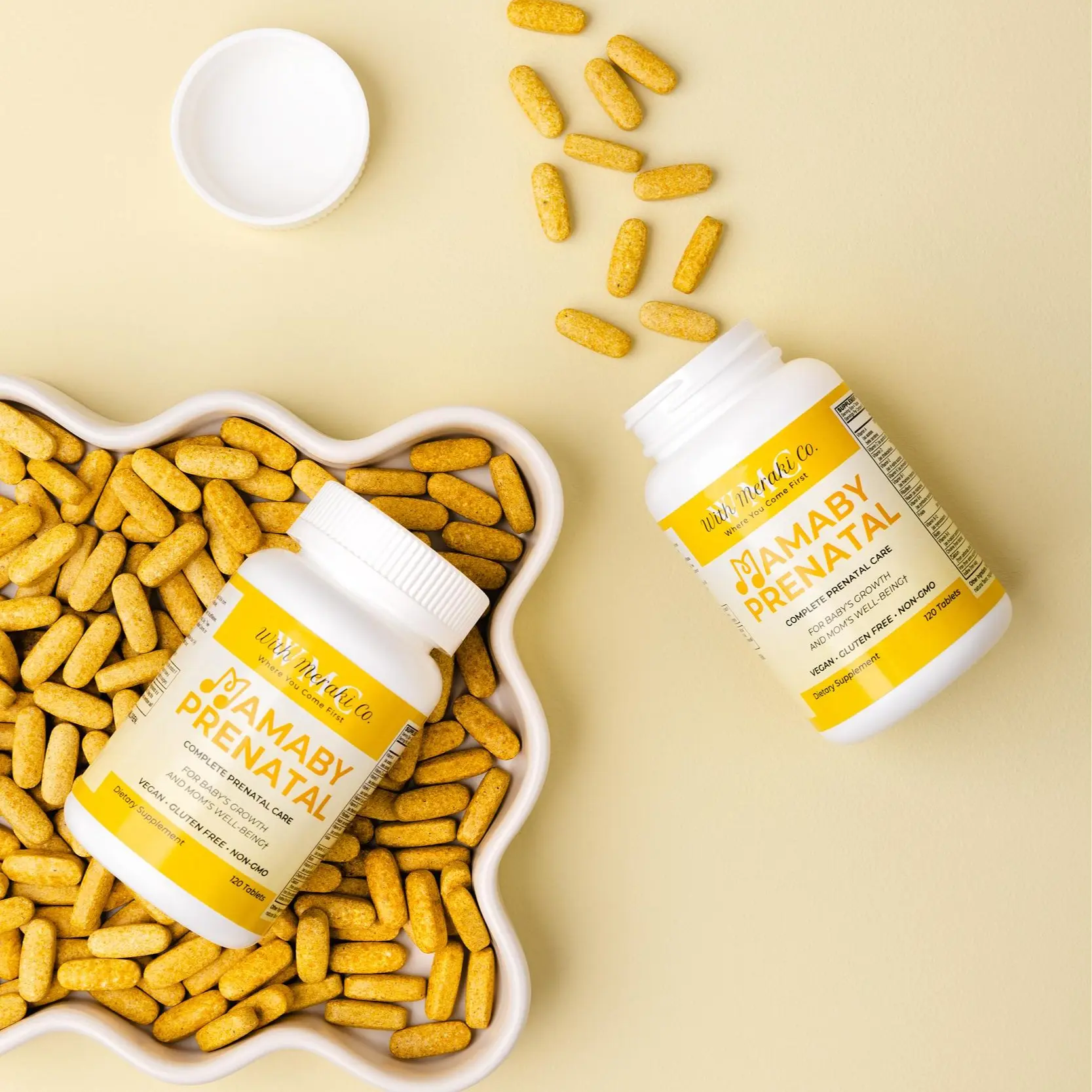 Mamaby Prenatal - Complete Support for Baby's Growth & Mom's Well-being with Optimal Nutrients & Herbal Support for Pregnancy
