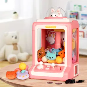 Rabbit Claw Machine For Kids, Mini Claw Machine, Claw Game Machine For Party Birthday With Lights Music, Vending Machine, Candy Machine, Christmas Gift For Boys And Girls Party Birthday Gifts, Penny Drop Game