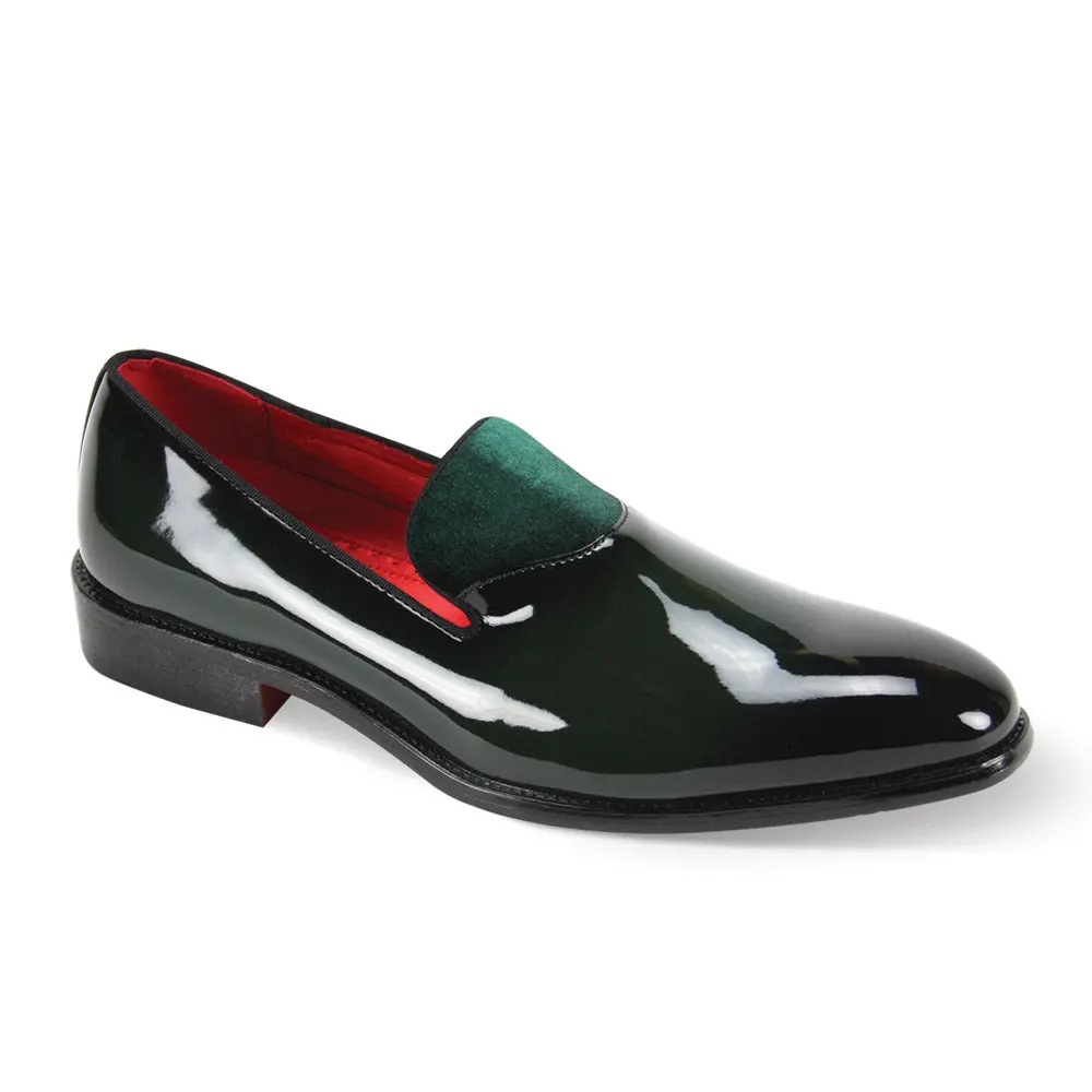 Men's Formal Closed Toe Slip-On Loafer - Classic Solid Patent Leather, High-Shine Black Finish, Comfortable Fit, Easy On/Off Design for Weddings, Evening Events, Multiple Sizes Available
