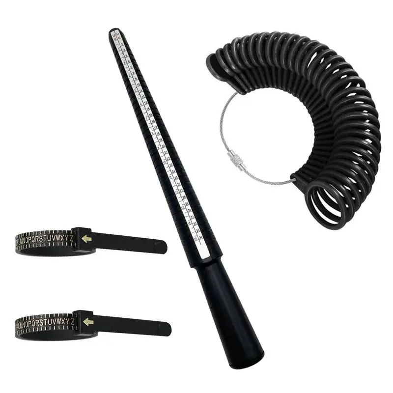 1 Set Ring Measuring Tool, Ring Sizer Guage for Women & Men, Jewelry Making Measuring Tool Kit