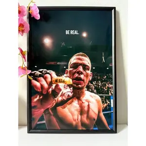 [Sale off up to 50%][No frame, Free Ship]  Nate Diaz UFC Fighter MMA POSTER UNFRAMED Framed (No Frame)