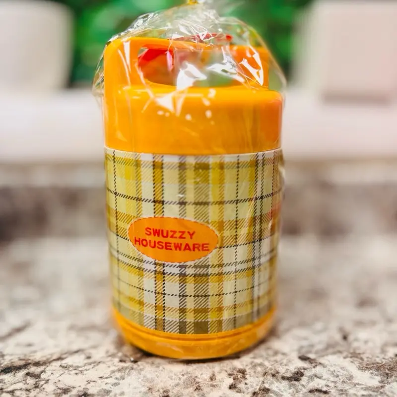 Swuzzy Tiffin Lunch Box 800ml 2 Layer for Warm Food - Compact Design for School or Work Container Tableware