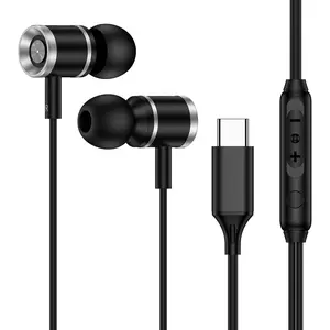 USB C Headphones for  Galaxy S26 S25 Ultra S24 S23 FE S22 S21 A16 A36 A17 Z Fold7 Z Flip7,Type C Wired Earphones Noise Canceling Earbuds with Mic Volume Control for  17 16 16e 15,Pixel 10
