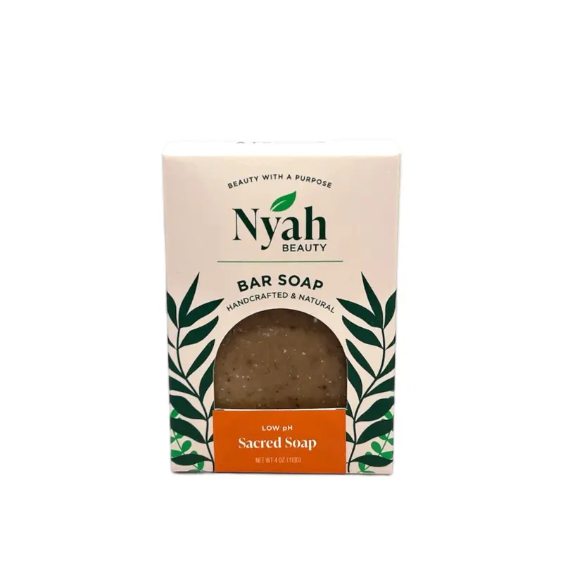Nyah Beauty Sacred Soap - Handcrafted Natural Bar Soap with Apple Cider Vinegar & Pure Oils for Gentle Feminine Care