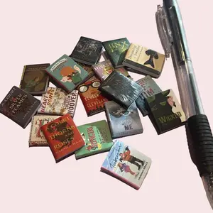 Cute Mini Books with Random Book Covers and Rolling Suitcase Option - Perfect Collectible for Book Lovers