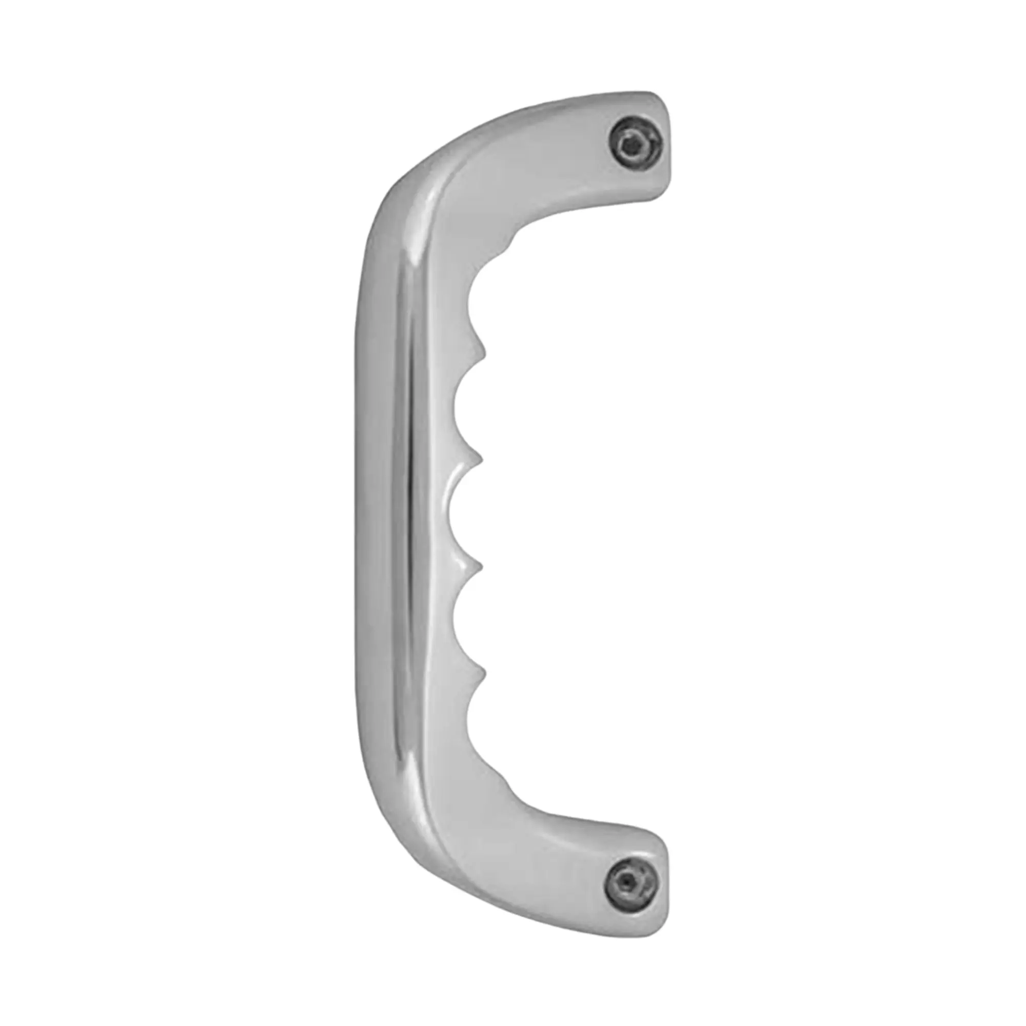 Rockwood Chrome-Plated Single Grab Handle with Finger Grooves