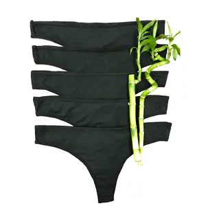 Alessandra B Women's Bamboo Thong - 5 Pack