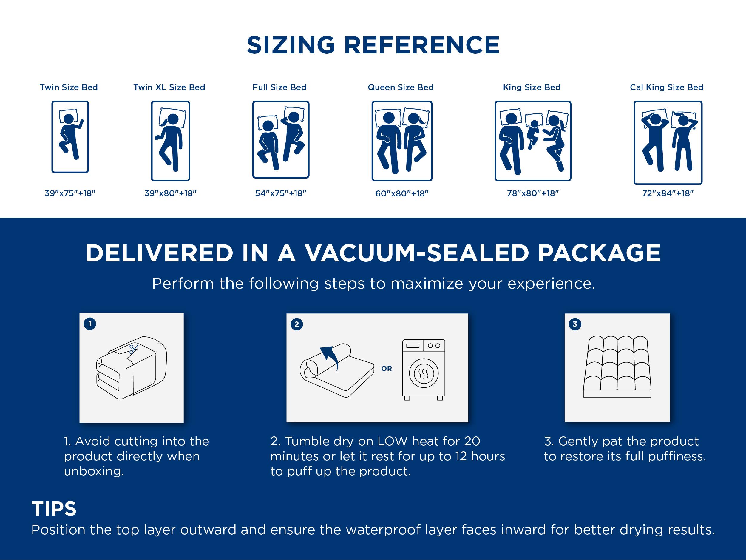 【Spring Glow Up】Bedsure  Mattress Protector, Quilted Waterproof Mattress Protector with Deep Pocket up to 22 Inches, Soft Breathable Noiseless Bed Pad Topper, Queen Bed Cover for Home, Bedroom, Hotel – White