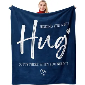 Get Well Gifts for Women Men, Healing Hug Blanket, Inspirational Feel Better Gifts for Women Men, Thinking of You Gifts, Breast Cancer Gifts for Woman, Sympathy Gift Throw Blanket 60"X50"