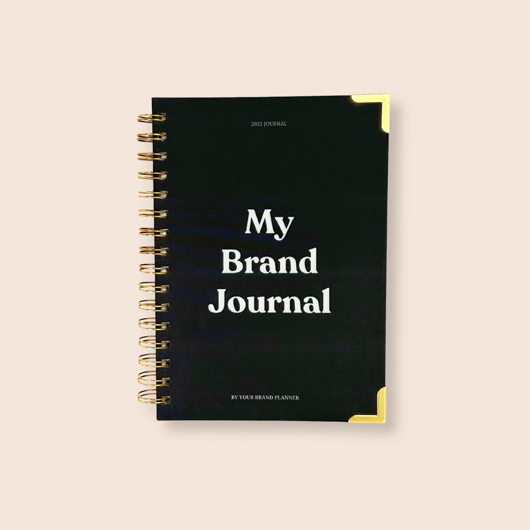 Your Brand Stationery Co (Black) 2025 Daily Journal Small Business Owners Entrepreneurs Work Life Balance Productivity