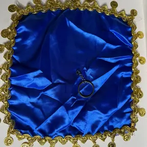 Satin Mandil with traditional embroidery featuring lerat dancing