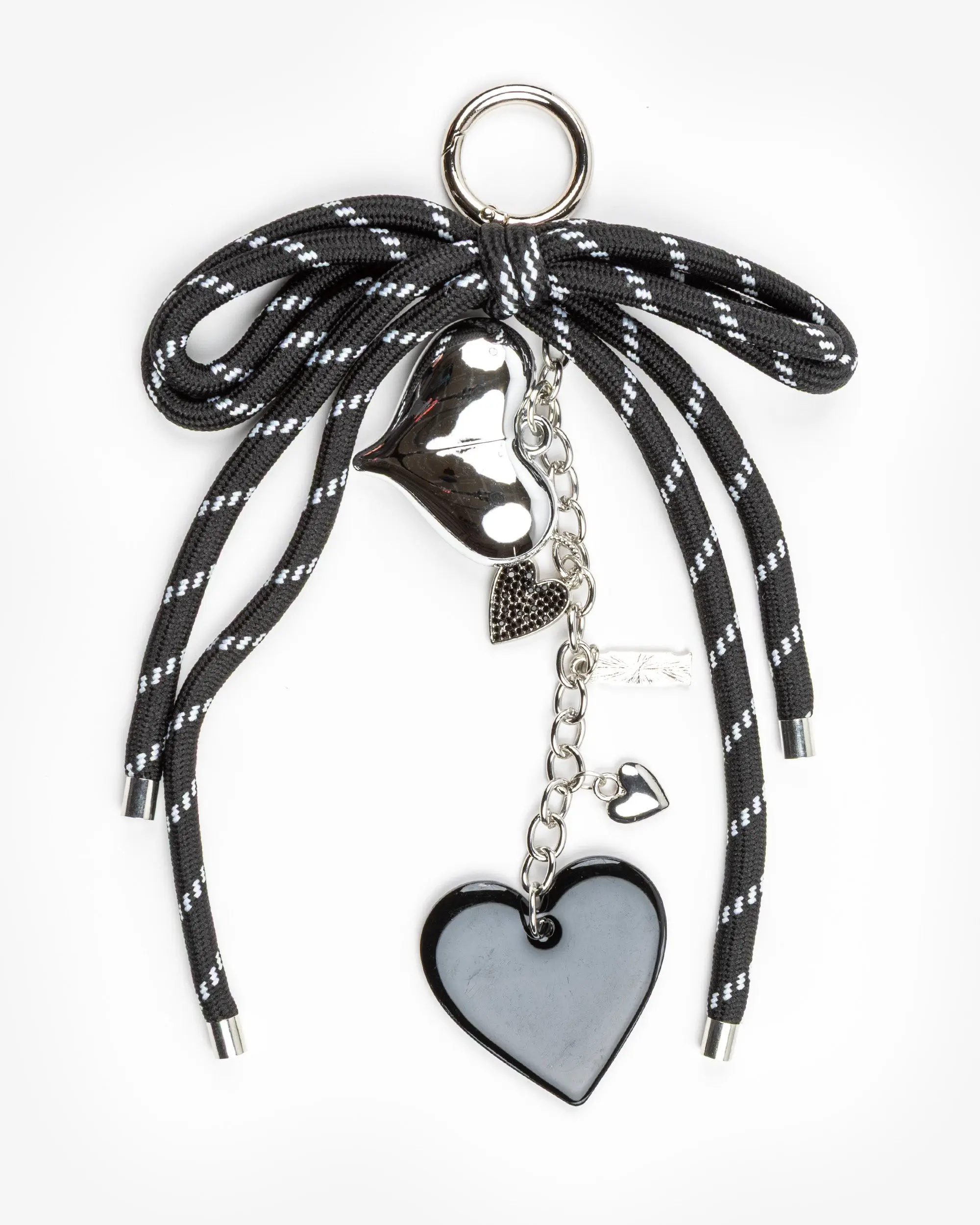 Midnight Heartfall Bag Charm