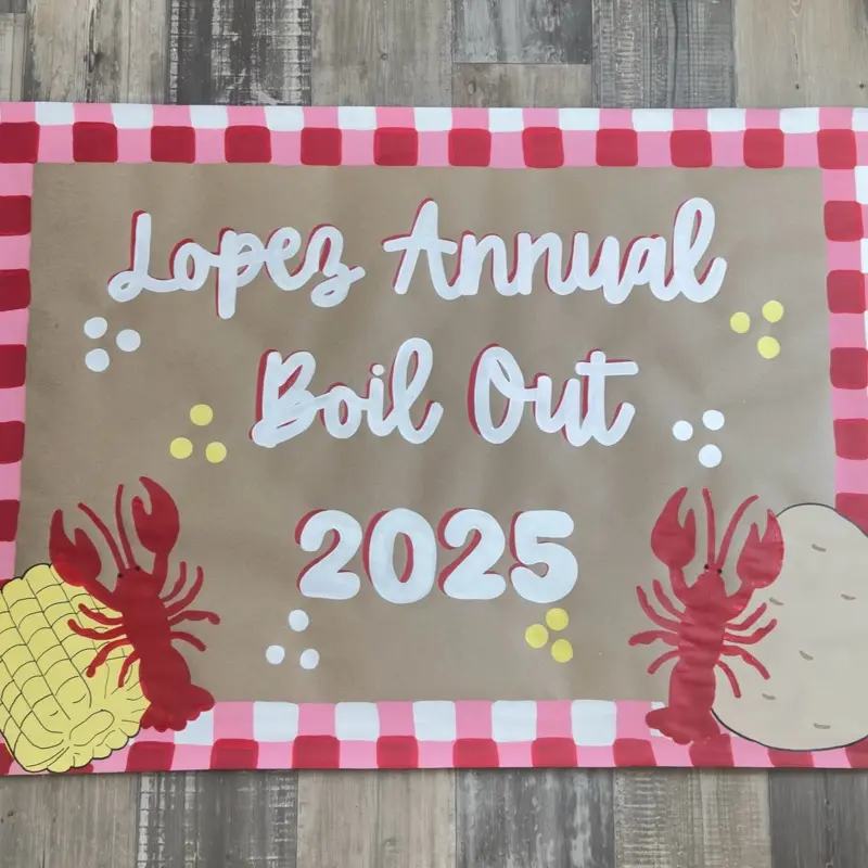 Hand painted banner for any occasion