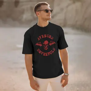 Avenged Sevenfold Men's 100% Cotton Casual Short Sleeve Menswear Soft