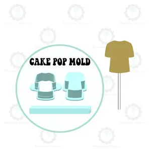 Football Jersey Cake Pop Mold | Deluxe Cutter, Popper, and Tray Option