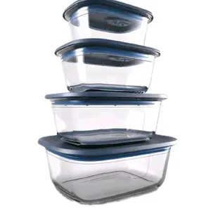 Tupperware Voila Glass Food Storage Containers | Set of 4