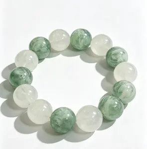 Calm & Emotional Balance Bracelet – Green Fluorite & White Phantom