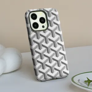 Dot-Matrix Geometric Herringbone Pattern Phone Case Suitable for IPhone X/11/12/13/14/15/16/17/Air/Pro/Pro Max/Plus Features Drop-proof, Scratch-resistant, and Shatterproof Screen Protection Design. Comfortable Grip