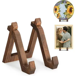 Plate Display Stand, 6 Inch Plate Holder for Displaying, Decorative Picture Frame Dish Photo Plaque Platter  Stand