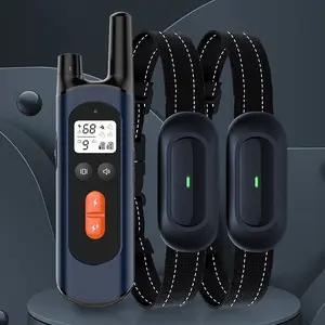 Pet Smart Dog Training Device Electric Shock Remote Control Dog Repeller Amazon Electronic One-to-Two Dog Training Device