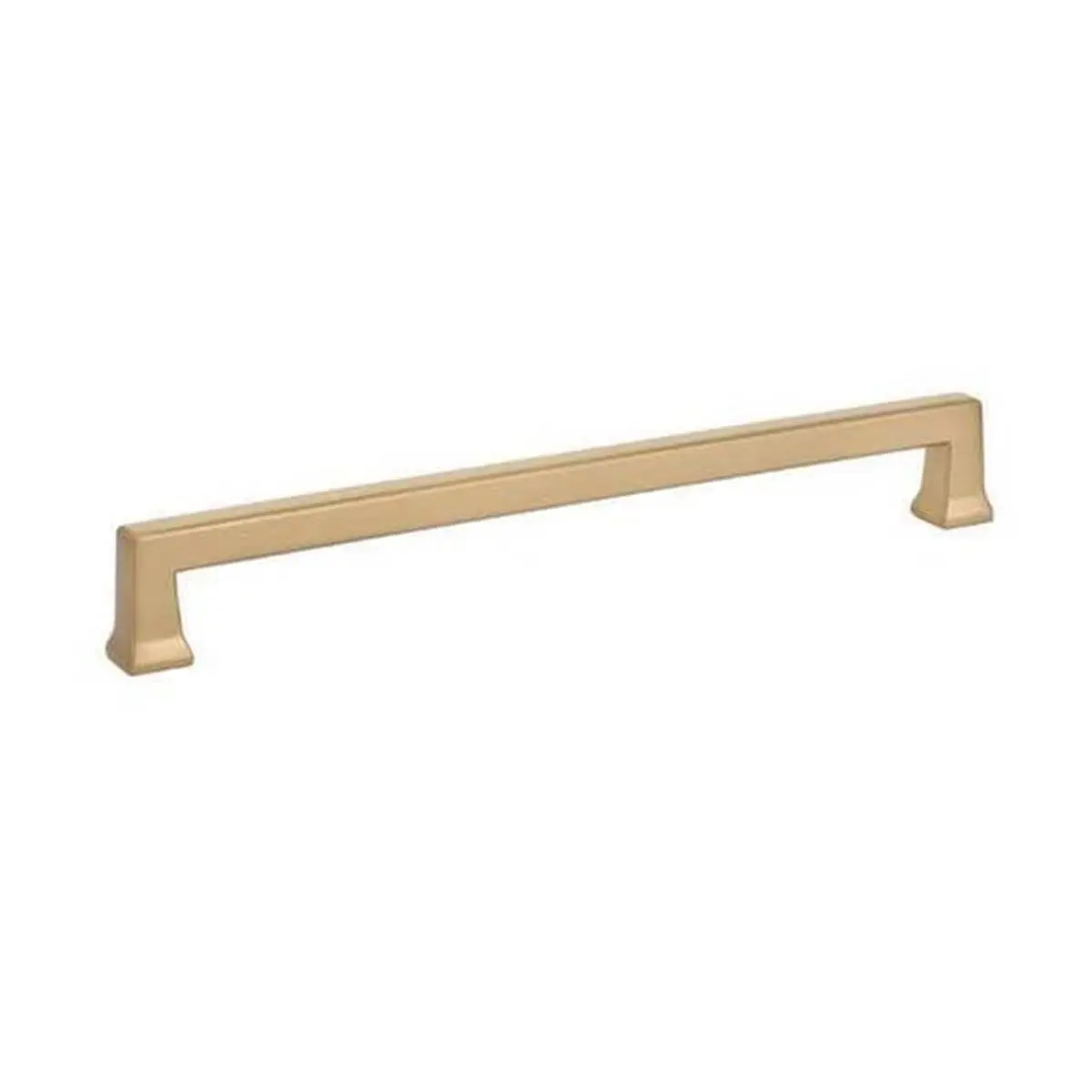 212 MAIN Emtek Art Deco Series Alexander Cabinet Pull, Center-to-Center 8", Satin Solid Brass, Installation Screws Included