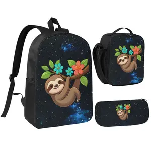 67 Emoji-Inspired Backpack - Sloth Meme Design, Durable Oxford Fabric, Waterproof, Ergonomic Comfort, Anti-Theft Pocket, Ideal for School, Work, Travel