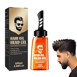 Men's 2-in-1 Styling Gel & Wax with Comb (100ml) - Viral TikTok Fluffy Hair Hack, Fast Volume Build, Strong Hold, Matte Finish, Non-Sticky, Moisturizing Barber Haircare Essential