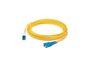 AddOn 20m LC to SC OS1 Yellow Patch Cable - Patch cable - SC/APC single mod