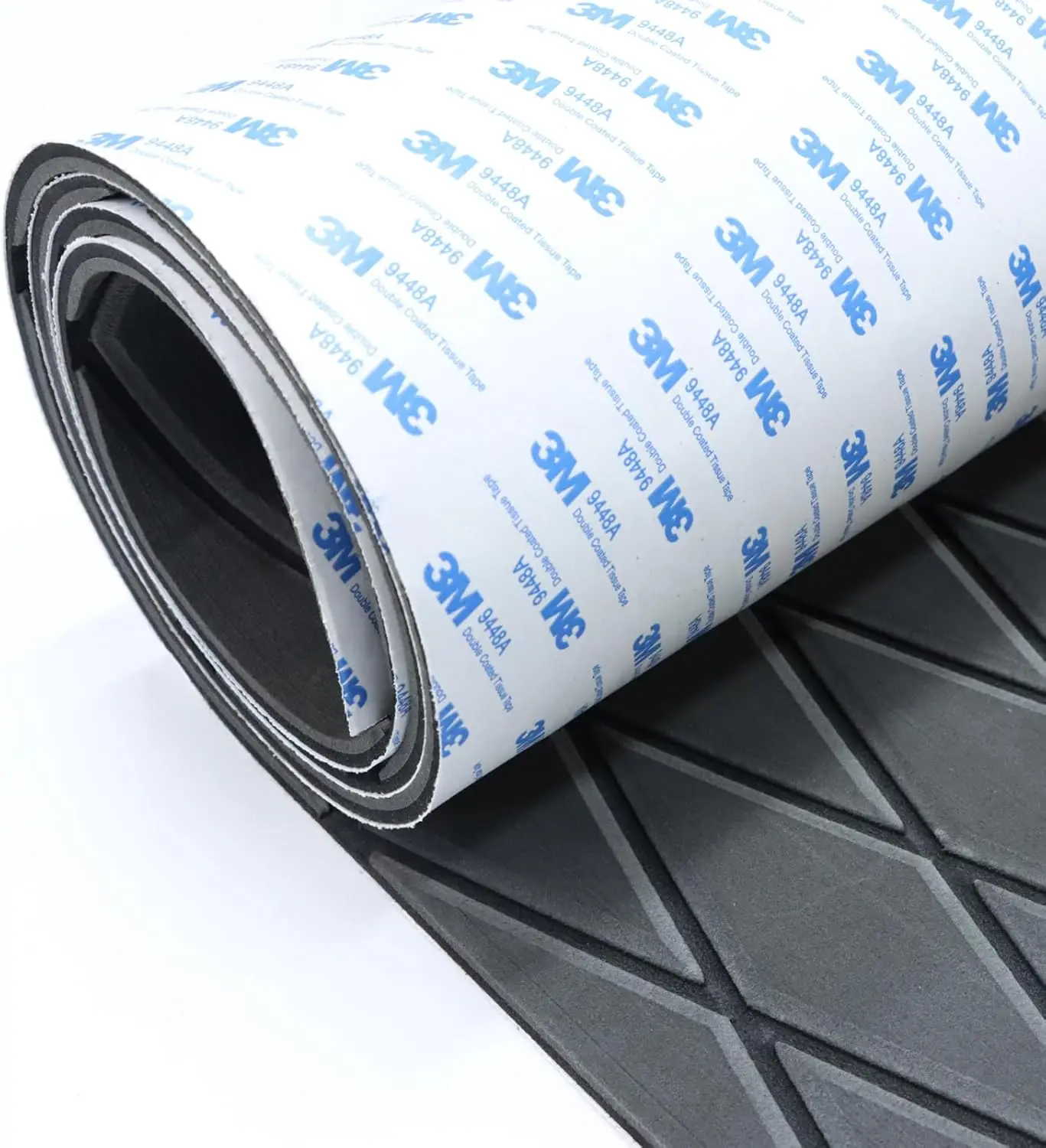 KXKZREN Boat Decking Mat, Faux Teak EVA Foam with Diamond Pattern - Self-Adhesive Non-Slip Traction Pad for Yachts, Kayaks, and Outdoor RVs, Golf Carts, Surfboards, Floor, Customizable Size, Comfortable Feel, Non Skid Mats, High-Density Eva, Boats & Rvs,,