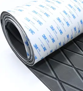 KXKZREN Premium Strong adhesive backing EVA Foam Boat Flooring Non Slip Marine Decking Mat Self Adhesive Diamond Pattern Yacht Floor Sheet Water Resistant Traction Pad for Boat RV Kayak Swimming Pool Easy DIY Installation Upgrade