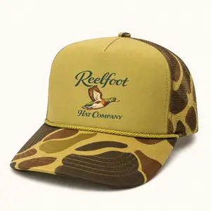 Old School Flying Duck Foam Trucker Hat - Classic Logo Hats, Fashion Accessory for Casual Wear