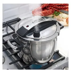 Stainless Steel Pressure Cooker with Secure Lid and Efficient Cooking for Quick Meals