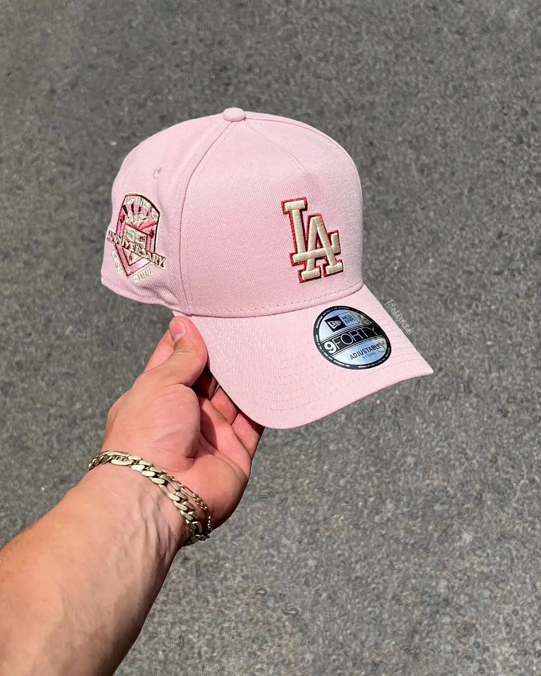 Los Angeles Dodgers pink Flat Brim Cap – Premium Embroidered LA Logo Snapback Hat, Unisex Hip Hop Streetwear Style