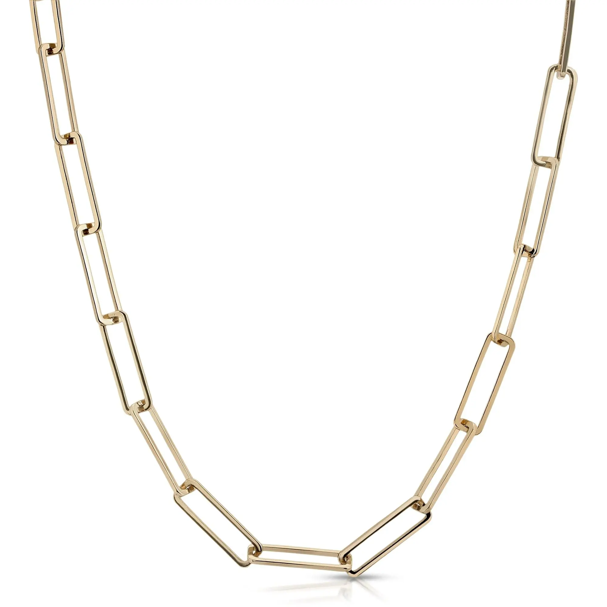 Large Rectangle Link Mask Chain - Elegant Design with Rectangular Link Pattern