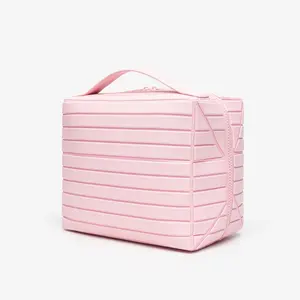 Travel Large Capacity Skincare Makeup Bag Stred 3D Foldable Storage Bag with Convenient Handle for Business and Leisure Trs foam  pit  clean Organiser