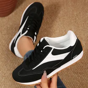 Women's Fashion Sneakers - Lace-Up Shoes for Women Trendy Sneaker Insole  Non-Slip